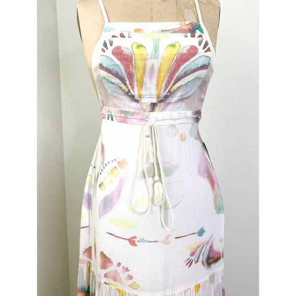 FREE PEOPLE Maxi Sun Dress NWT Watercolor Empi… - Picture 4 of 8